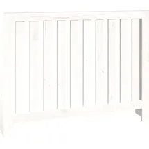 vidaXL Heizkörperverkleidung Weiß 108,5x19x84 cm Massivholz Kiefer