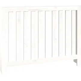 vidaXL Heizkörperverkleidung Weiß 108,5x19x84 cm Massivholz Kiefer