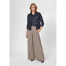 Madeleine Weite Streifenhose Beige/Blau 20