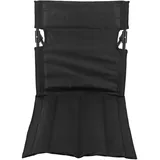 Naroote Klappbarer Strandstuhl, Verstellbarer Schultergurt des Strandstuhls mit Rückenstütze für Camping Im Freien (Schwarz)