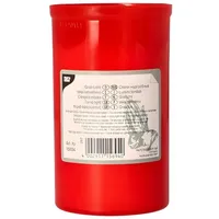 Papstar Grablicht T3 Ø 6,4 cm 10 cm rot