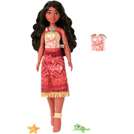 Mattel Disney Vaiana 2 Schwimmende Tautai Vaiana-Modepuppe (JFF09)