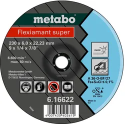 Metabo Flexiamant super Inox Schruppscheibe, gekröpfte Ausführung - 616604000