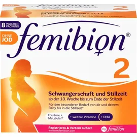 Femibion 2 Schwangerschaft + Stillzeit ohne Jod 2 x 60 St.