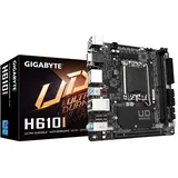 Gigabyte H610I Motherboard - Unterstützt Intel Core 14. Generation CPUs, 4+1+1 Hybrid Digital VRM, bis zu 5600MHz DDR5, 1xPCIe 3.0 M.2, GbE LAN, USB 3.2 Gen 1