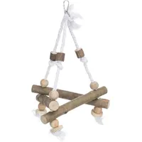 Trixie Natural Living Schaukel am Tau 27 cm Weiß