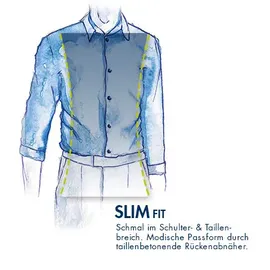 CasaModa Herren Hemd Blau 50