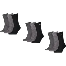Puma Sportsocken Regular Crew Socken Sport 9-Pack grau mix - 39-42