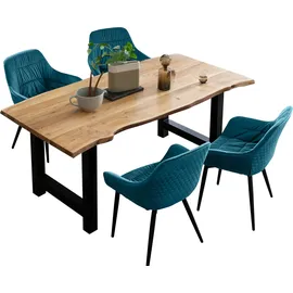 SalesFever Essgruppe 5-teilig BATURAJA - blau