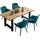 SalesFever Essgruppe 5-teilig BATURAJA - blau