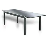 Home Deluxe Gartentisch SOL ausziehbar 180-240 x 90 x 75 cm Grau