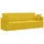 vidaXL Boden-Sofa-Bett Gelb Samt 4106731