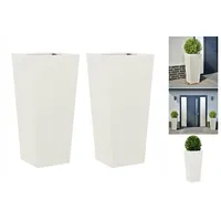 VidaXL Pflanzkübel 35 x 35 x 75 cm Weiß