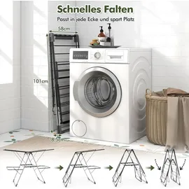 Costway Wäscheständer 2 m Silber