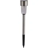 Buri Solar-Edelstahl-Gartenleuchte Solarlampe Gartenlampe Außenleuchte Gehwegleuchte