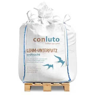 conluto Lehm-Unterputz mit Stroh, erdfeucht - 0,6 t Big Bag
