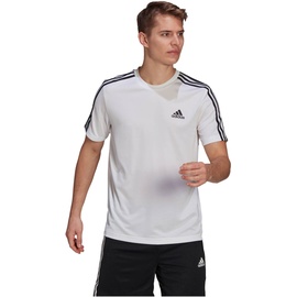 adidas Aeroready Designed To Move Sport 3-Streifen Trainingsshirt white S