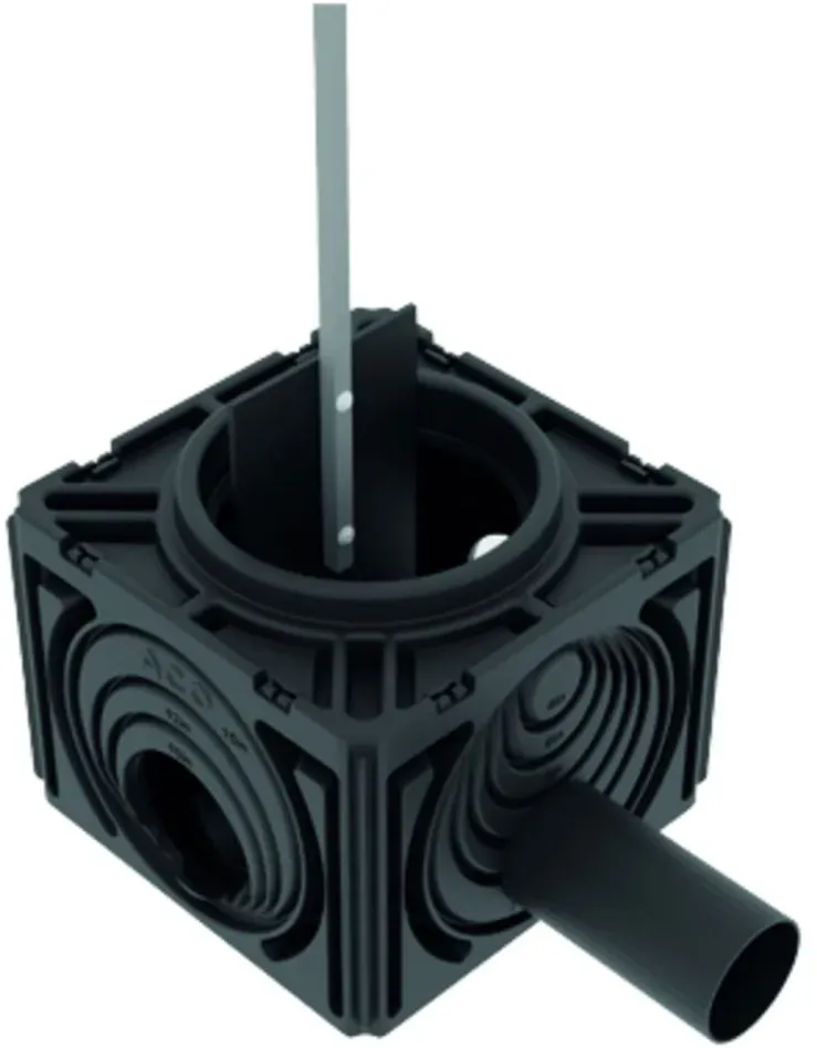 ACO Stormbrixx Blockrigole SD/HD900 Inspektions- und Spülschacht mit integrierter Drossel, DN/OD 160