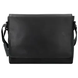 Burkely Vintage Juul Messenger Leder 36 cm  schwarz