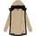 Ragwear Fellimitatmantel "Letti Teddy-Fleece", Damen, Gr. 6XL (52), beige (sand), Plüsch, Material: 100% Polyester, figurumspielend ca.