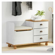 vidaXL Sitzbank ASKIM Weiß 100 x 39 x 62 cm