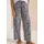 Cecil Wide Leg Hose im Loose Fit mit Leo-Print - blau