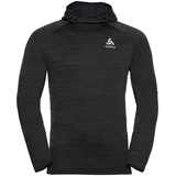 Herren Laufhoody RUN EASY WARM black melange XXL