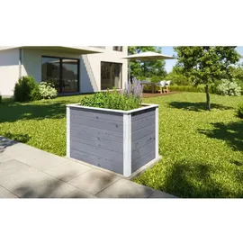 Weka Hochbeet Modular 98 x 69 x 69 cm Grau