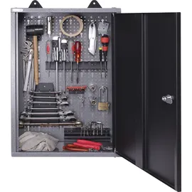 Ondis24 Werkstatt-Set Metall 240 cm grau/schwarz