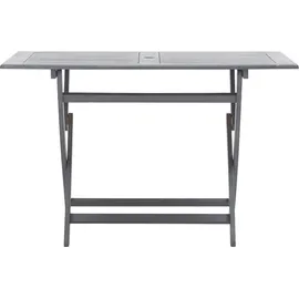 vidaXL Garten-Essgruppe 5-tlg. grau klappbar