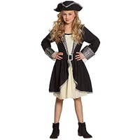 Boland 82282 - Kinderkostüm Piratin Tracy, für Mädchen zwischen 10 und 12 Jahren, ca. 140-158 cm, Hut, Kleid, Gürtel, Kostümset, Seeräuberin, Freibeuterin, Mottoparty, Karneval