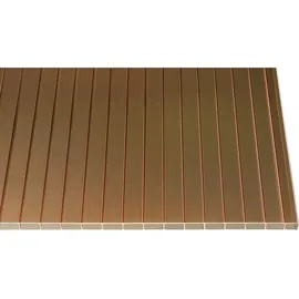 guttagliss Hohlkammerplatte 16 mm Bronce 2000 mm x 1200 mm