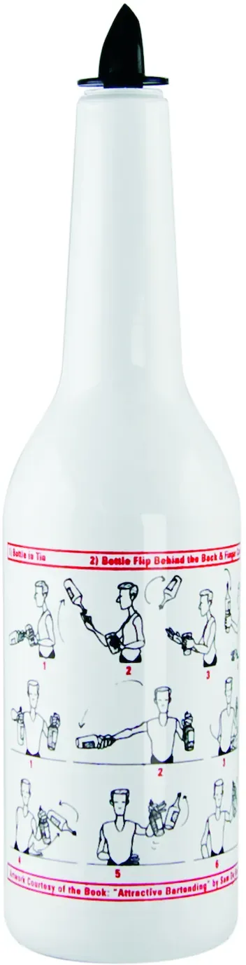 Flair Flasche - Aufdruck rot - Roter Aufdruck