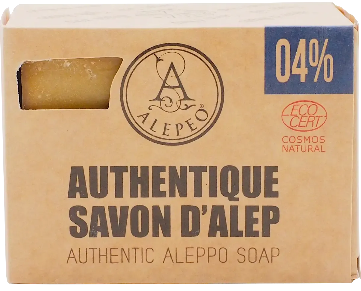 ALEPEO Aleppo Olivenölseife mit 4% Lorbeeröl 200 g