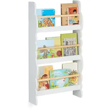 Relaxdays Kinderbücherregal Wolke 80 x 42,5 x 14 cm Kiefer weiß