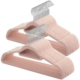 Songmics Kleiderbügel rosa, 50 St.