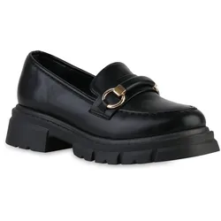 Damen Plateauschuhe in Schwarz