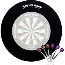 Win.Max Dart Catchring Surround Auffangring Dartscheibe 450 mm Schwarz
