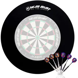 Win.Max Dart Catchring Surround Auffangring Dartscheibe 450 mm Schwarz