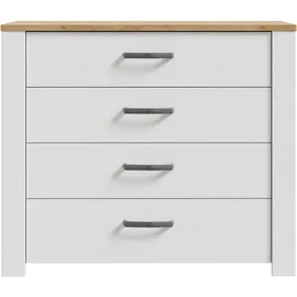 Forte Kommode Bohol 101,4 x 87 x 42 cm Schwarz