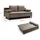 xonox xonox.home Schlafsofa, 2,5 Sitzer aus Cord in braun-beige inkl. Zierkissen 200x91x100cm beige|braun