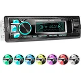 XOMAX XM-R265 Autoradio mit Bluetooth Freisprecheinrichtung, 2. USB mit Ladefunktion, SD, AUX, 1 DIN