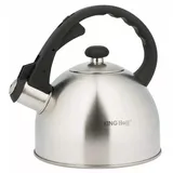 2 Liter Flötenkessel Whistling Kettle Induktion Teekanne Wasserkanne Wasserkessel Edelstahl Matte
