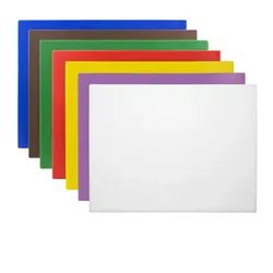 Gastronoble Hygiplas Low Density Schneidebretter - 7 Stück - LDPE - 600(L)x450(B)x10(H)mm