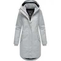 Ragwear Damen atmungsaktiver langer Wintermantel in Wollmantel-Optik warme Winterjacke Jannisa Coat YOUMODO Ash Gr. XL - XL