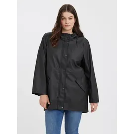 Vero Moda Curve Damen VMCMALOU Coated Jacket CUR NOOS Jacke, Black, 52