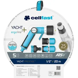 Cellfast - Bewässerungsset YACHT PRESTIGE mit 12,5mm Durchmesser und einer Länge von 20 Metern
