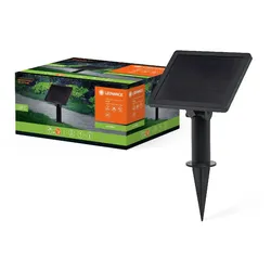 LEDVANCE Solarpanel Endura Hybrid, wetterfestes 12 V Solarmodul, Outdoor Leuchten Zubehör, schwarz