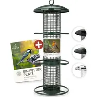 Wildtier liebe Futterspender für Erdnüsse, 35cm, Grün – Wetterfest