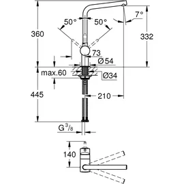 Grohe Minta SuperSteel (31375DC0)